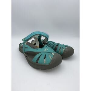 Keen Teal Rose Sandals Closed Toe Strappy Blue Gray Girls Size US 5